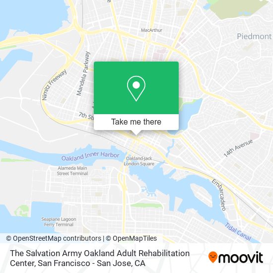 Mapa de The Salvation Army Oakland Adult Rehabilitation Center