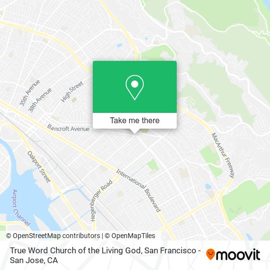 True Word Church of the Living God map