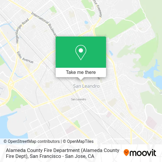 Alameda County Fire Department map