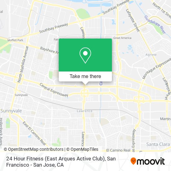 24 Hour Fitness (East Arques Active Club) map