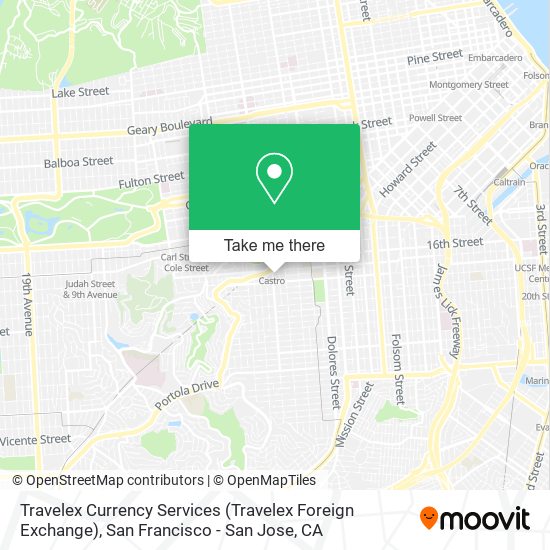 Mapa de Travelex Currency Services (Travelex Foreign Exchange)