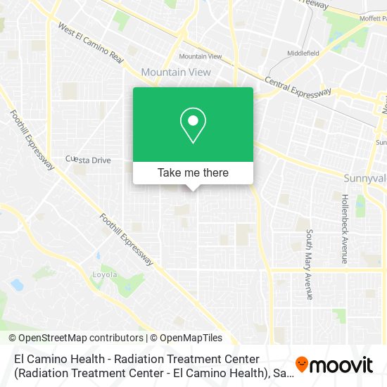 El Camino Health - Radiation Treatment Center map