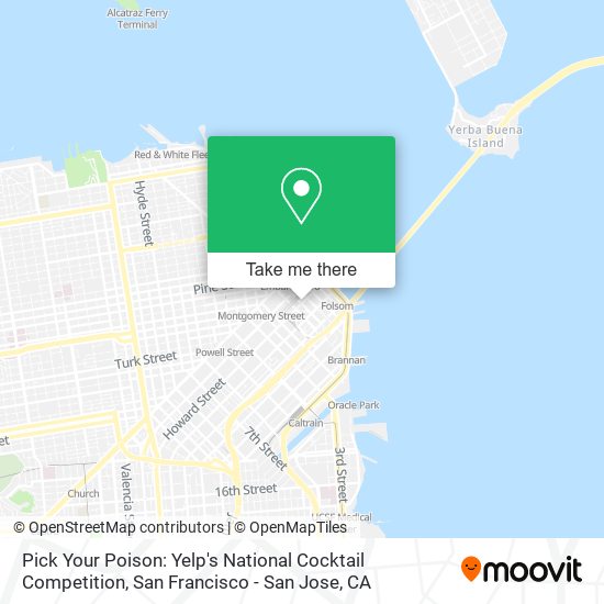 Mapa de Pick Your Poison: Yelp's National Cocktail Competition