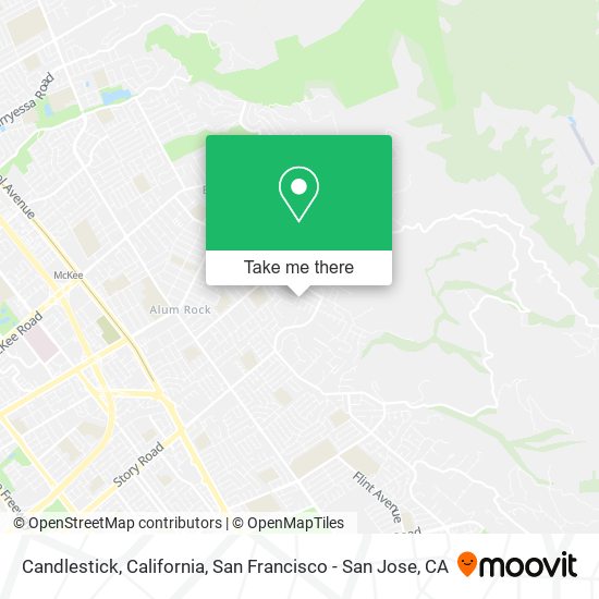 Candlestick, California map