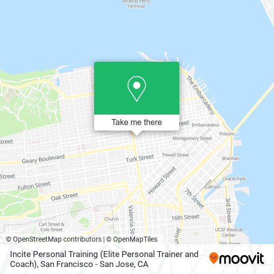 Mapa de Incite Personal Training (Elite Personal Trainer and Coach)
