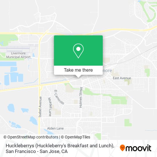 Huckleberrys (Huckleberry's Breakfast and Lunch) map