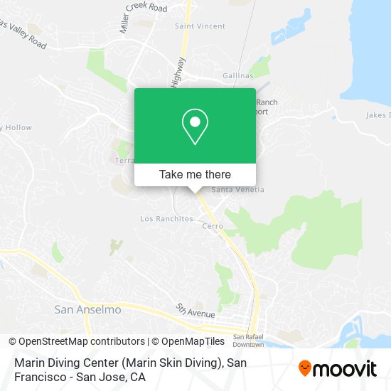Mapa de Marin Diving Center (Marin Skin Diving)