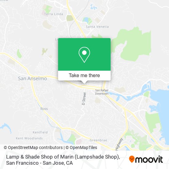 Lamp & Shade Shop of Marin (Lampshade Shop) map