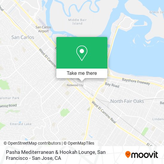 Pasha Mediterranean & Hookah Lounge map