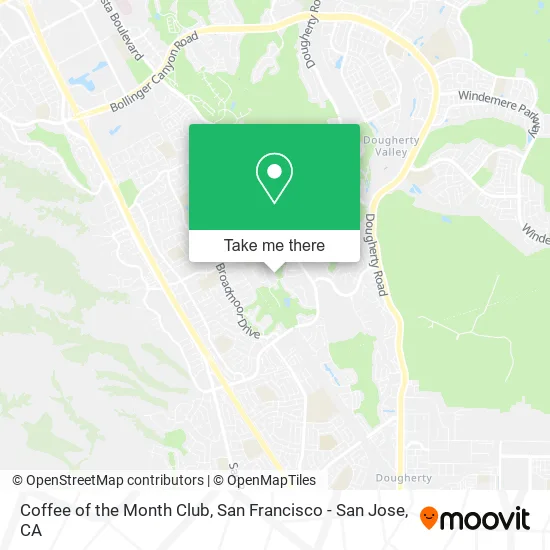 Mapa de Coffee of the Month Club