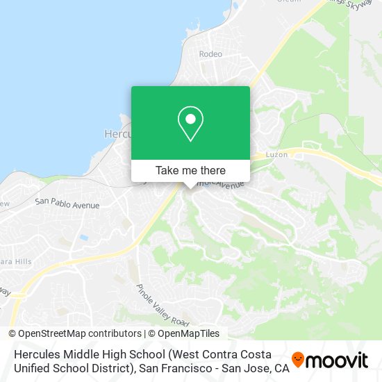 Hercules Middle High School (West Contra Costa Unified School District) map