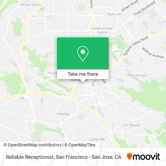 Reliable Receptionist map