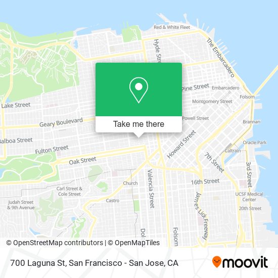 700 Laguna St map