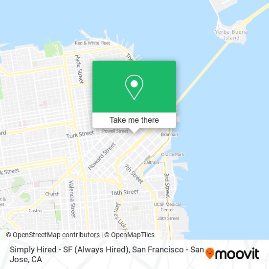 Mapa de Simply Hired - SF (Always Hired)