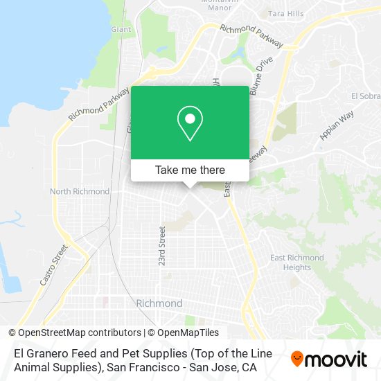 Mapa de El Granero Feed and Pet Supplies (Top of the Line Animal Supplies)