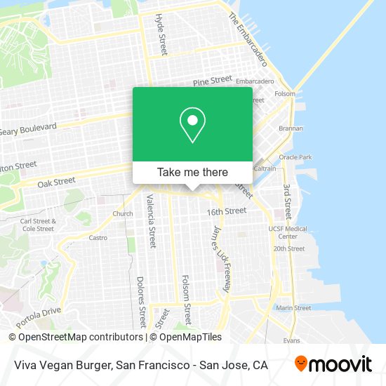 Viva Vegan Burger map