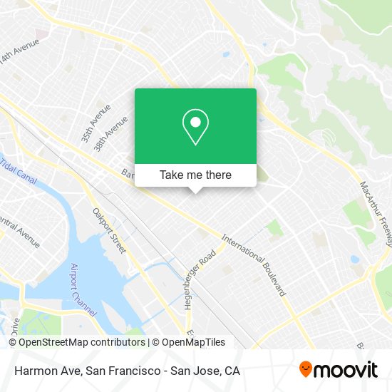 Mapa de Harmon Ave