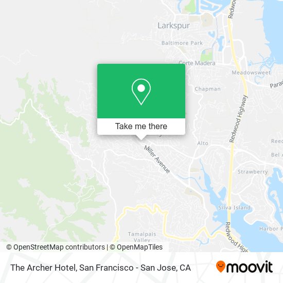 The Archer Hotel map