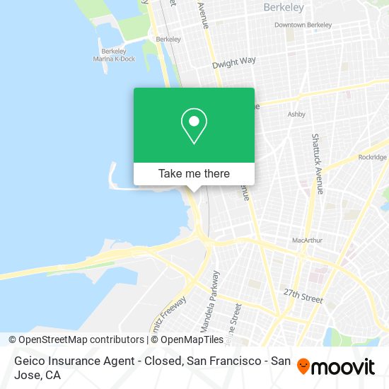 Geico Insurance Agent - Closed map