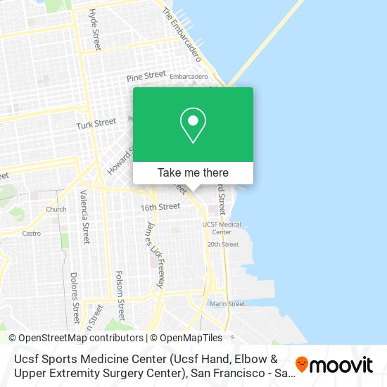 Ucsf Sports Medicine Center (Ucsf Hand, Elbow & Upper Extremity Surgery Center) map