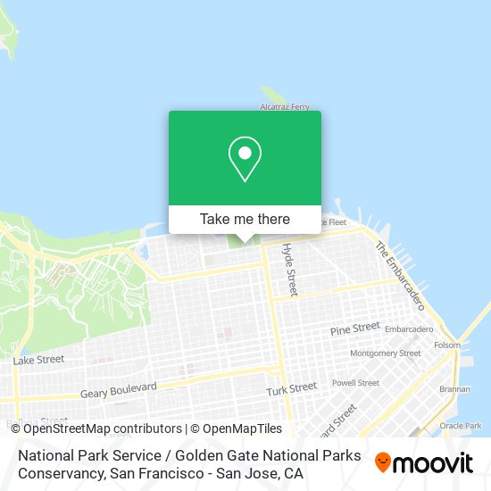 National Park Service / Golden Gate National Parks Conservancy map