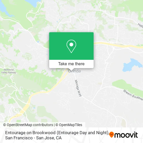 Entourage on Brookwood (Entourage Day and Night) map