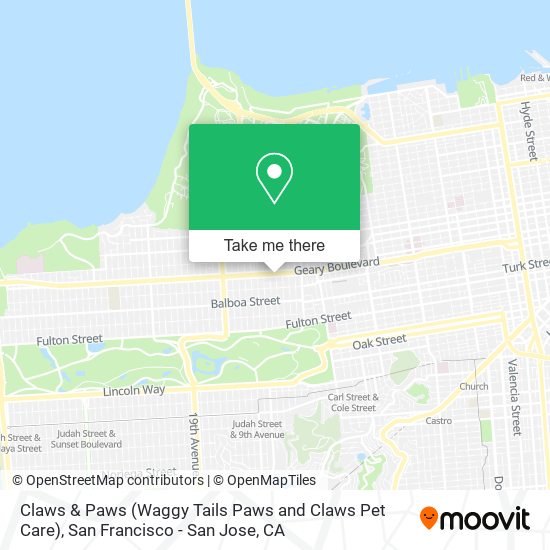 Mapa de Claws & Paws (Waggy Tails Paws and Claws Pet Care)