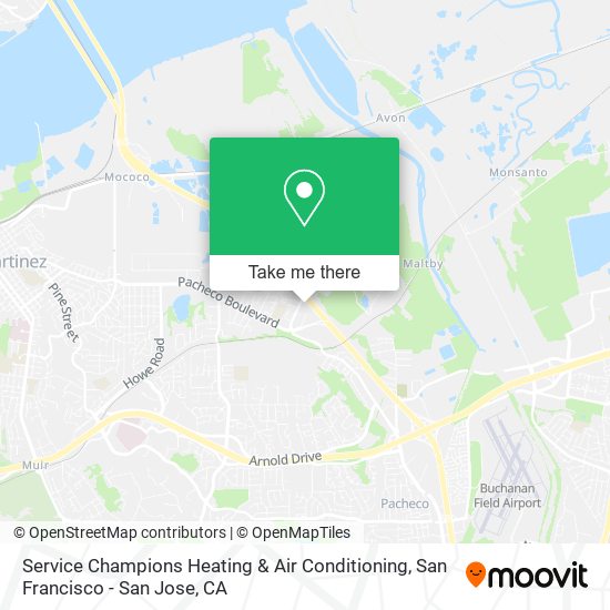 Mapa de Service Champions Heating & Air Conditioning