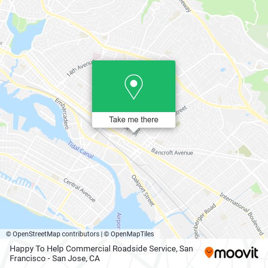 Happy To Help Commercial Roadside Service map