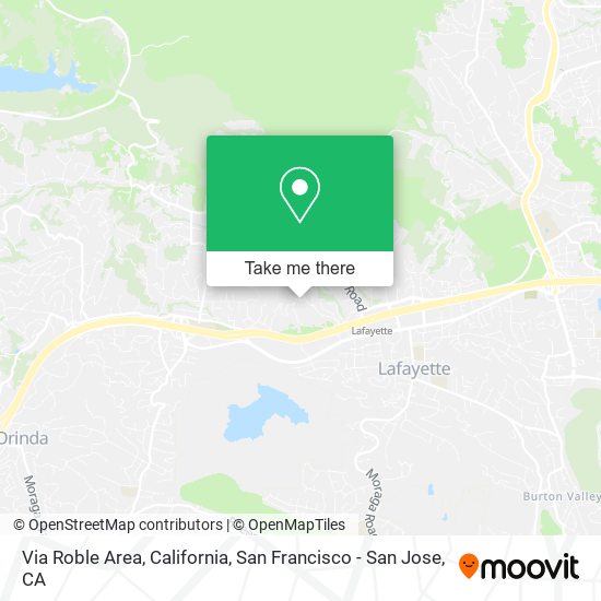 Mapa de Via Roble Area, California