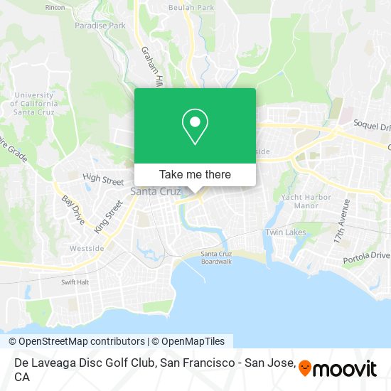 Mapa de De Laveaga Disc Golf Club