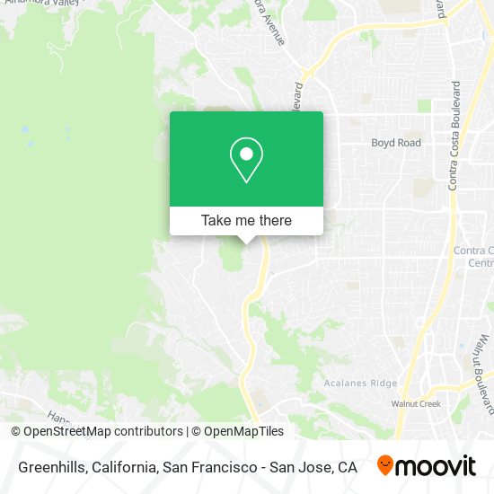 Mapa de Greenhills, California