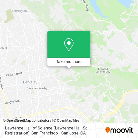Mapa de Lawrence Hall of Science (Lawrence Hall-Sci Registration)