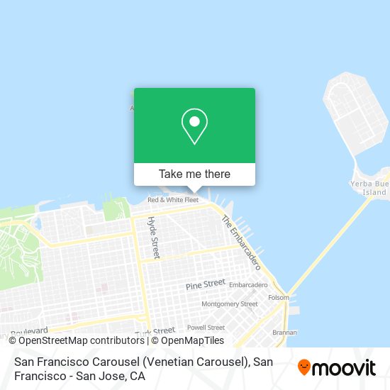 San Francisco Carousel (Venetian Carousel) map