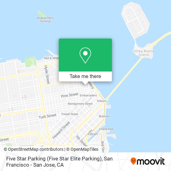 Mapa de Five Star Parking