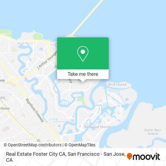 Real Estate Foster City CA map