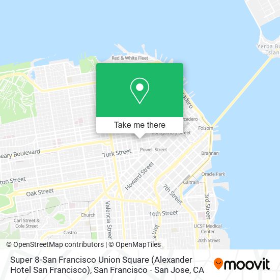 Super 8-San Francisco Union Square (Alexander Hotel San Francisco) map