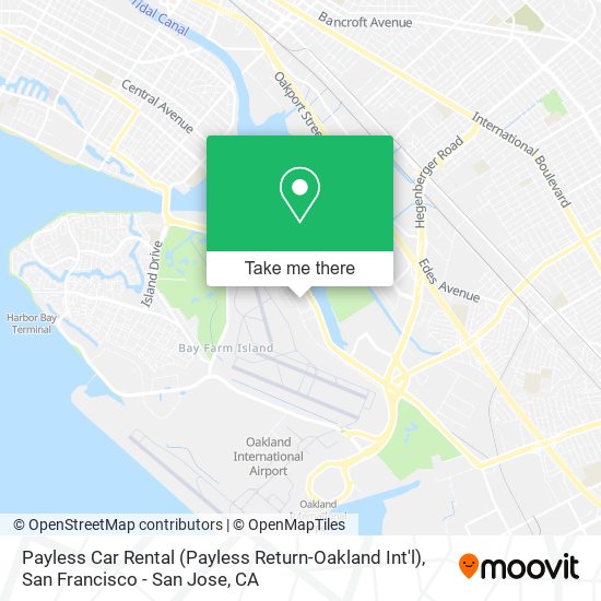 Payless Car Rental (Payless Return-Oakland Int'l) map