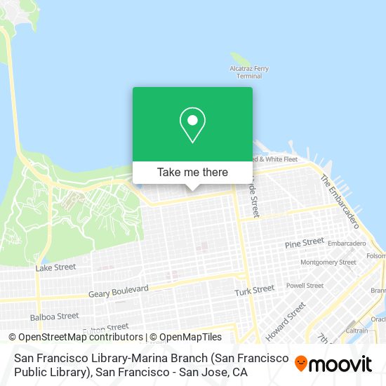 San Francisco Library-Marina Branch (San Francisco Public Library) map