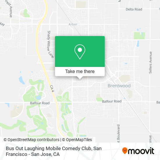 Mapa de Bus Out Laughing Mobile Comedy Club