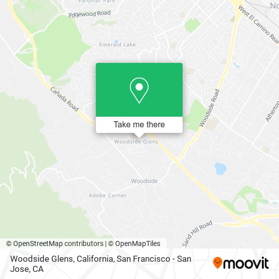 Woodside Glens, California map