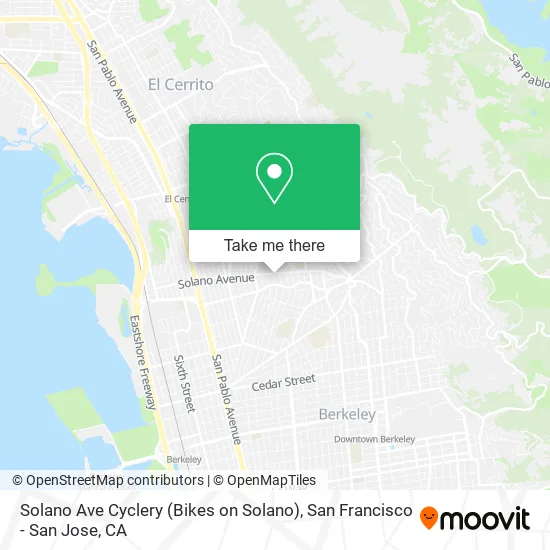 Mapa de Solano Ave Cyclery (Bikes on Solano)