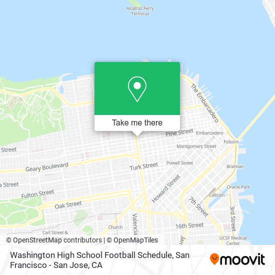 Washington High School Football Schedule map