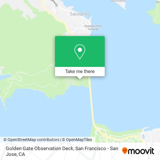 Mapa de Golden Gate Observation Deck
