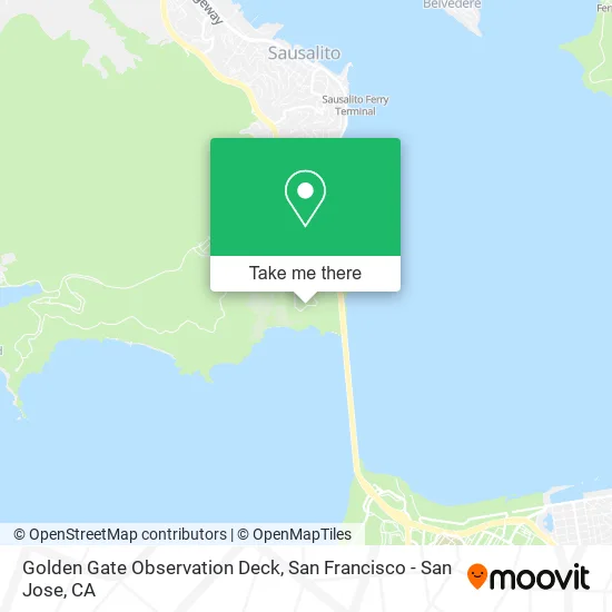 Golden Gate Observation Deck map