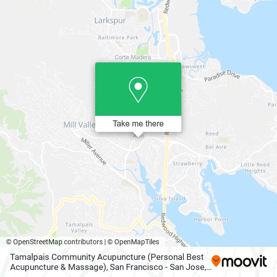 Tamalpais Community Acupuncture (Personal Best Acupuncture & Massage) map