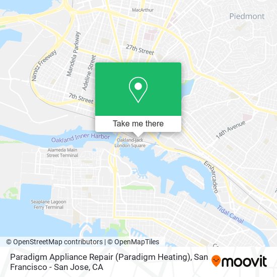 Mapa de Paradigm Appliance Repair (Paradigm Heating)