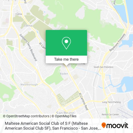 Mapa de Maltese American Social Club of S F (Maltese American Social Club SF)