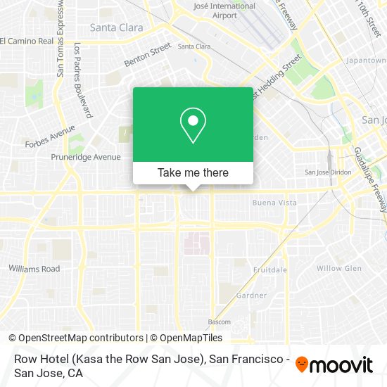 Mapa de Row Hotel (Kasa the Row San Jose)