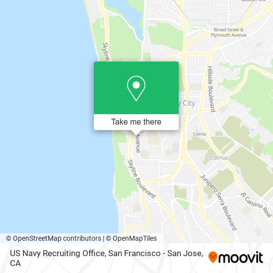 Mapa de US Navy Recruiting Office